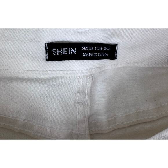 Shein Size 26 White Jeans NEW NWT - Picture 4 of 12